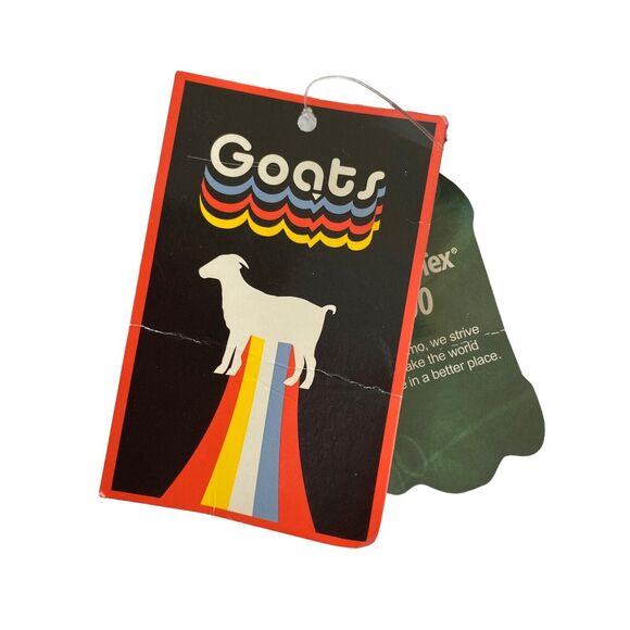 GOATS Kids Black Leather Low Crossover Hook-and-loop Sneakers Size 1 Unisex - Picture 7 of 9